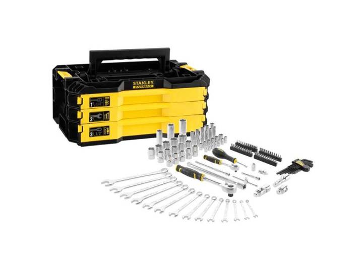 Boîte de 3 tiroirs outillée PRO-STACK 126 pièces - Stanley Fatmax - FMMT98107-1