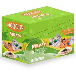 MOOCHIE Tuna & Wakame In Gravy 12x70g Nassfutter für Katzen (Thunfisch und Wakame-Algen in Soße)
