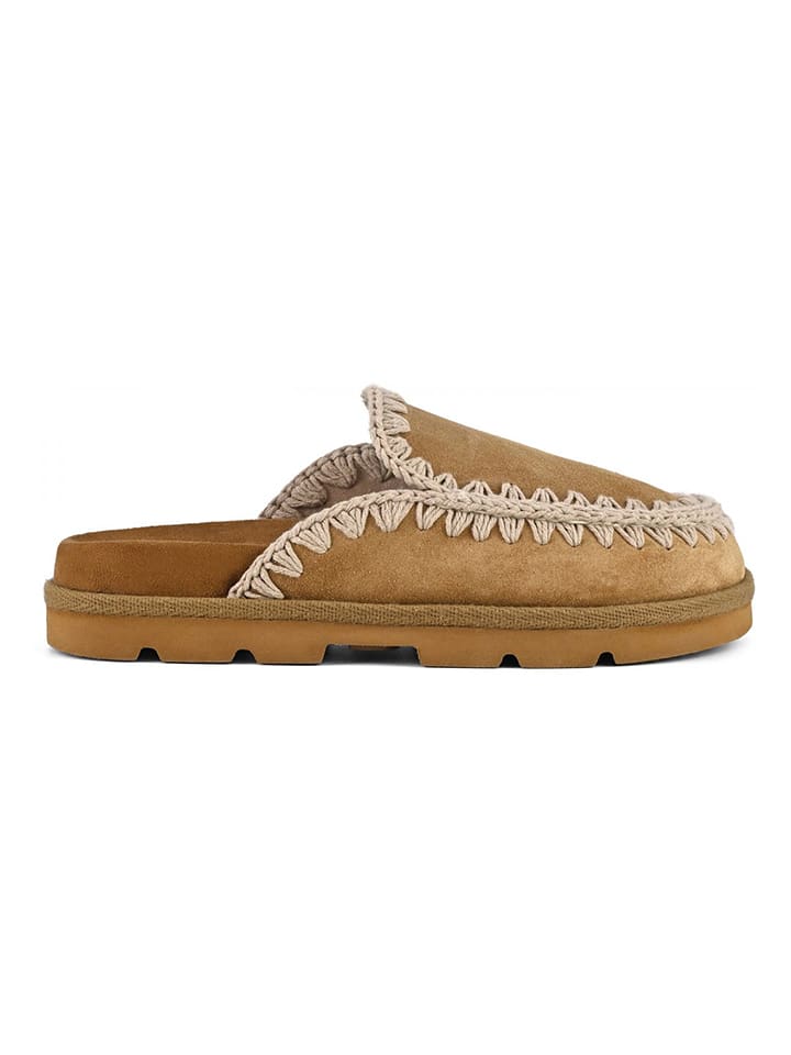 Mou Leder-Clogs in Beige - 40