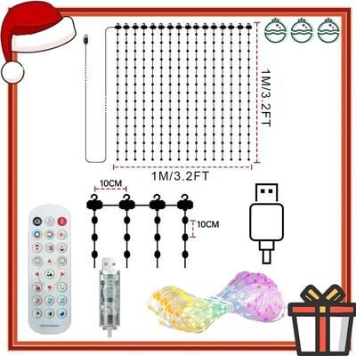 Uplift Picks Smart RGB Curtain String Lights With DIY Patterns And Music Sync 1 M uk