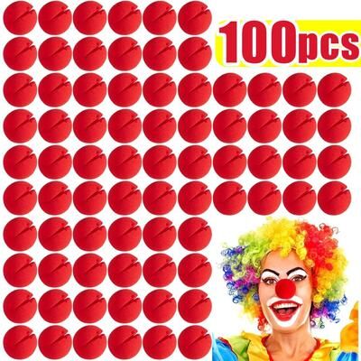 Inspired Finds Red Foam Clown Nose Balls 100pcs
