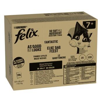 Felix So gut wie es aussieht in Gelee 120x85 g Gemischte Vielfalt Senior