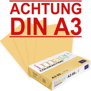 Antalis Kopierpapier Image Coloraction Venezia, A3, 80g/qm, altgold, 500 Blatt