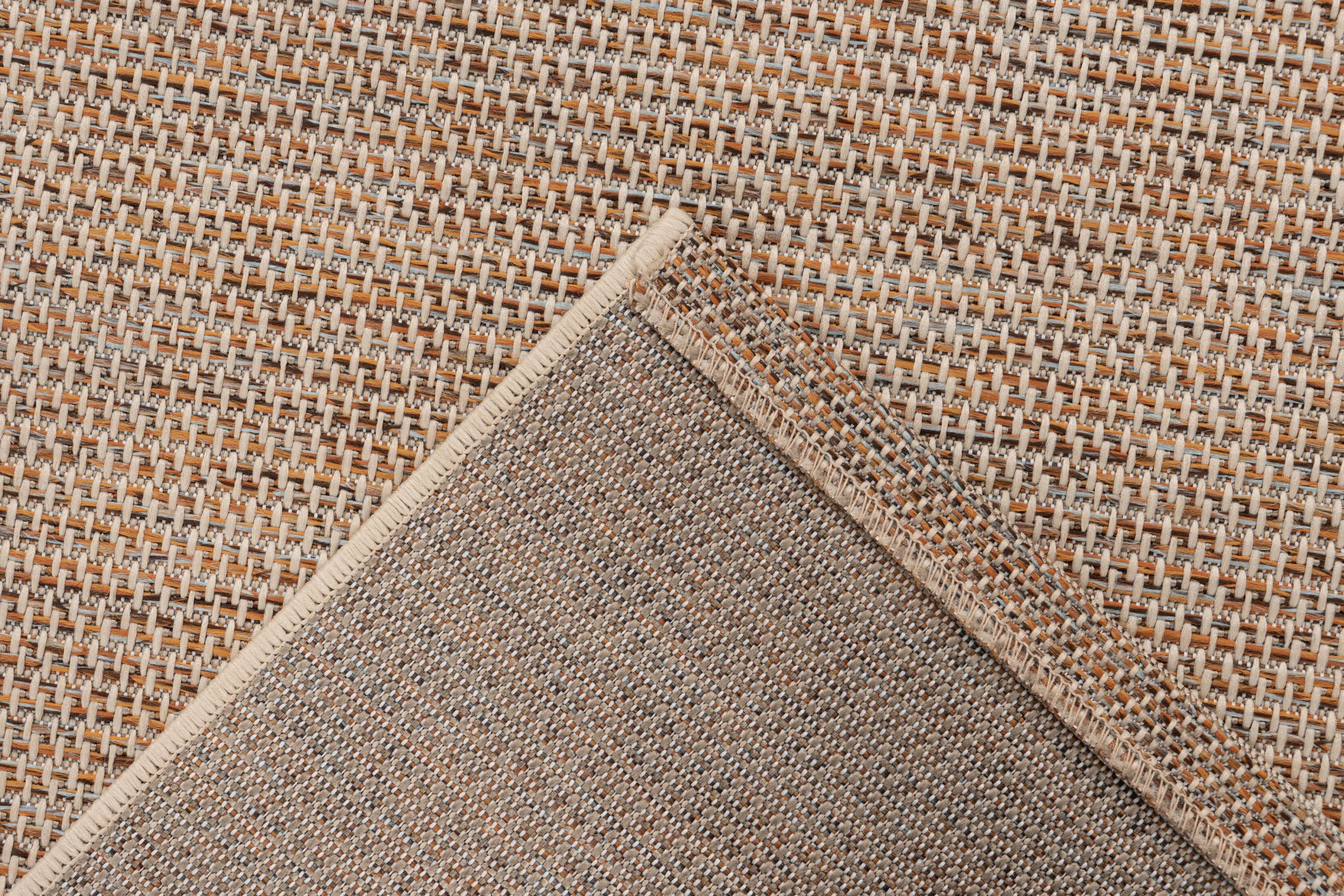 Kayoom "Tribal 225" rechteckig 6 mm Höhe Kurzflor, In -und Outdoor geeignet multi B : 120cm 1 Stk., 6mm, L: 170cm