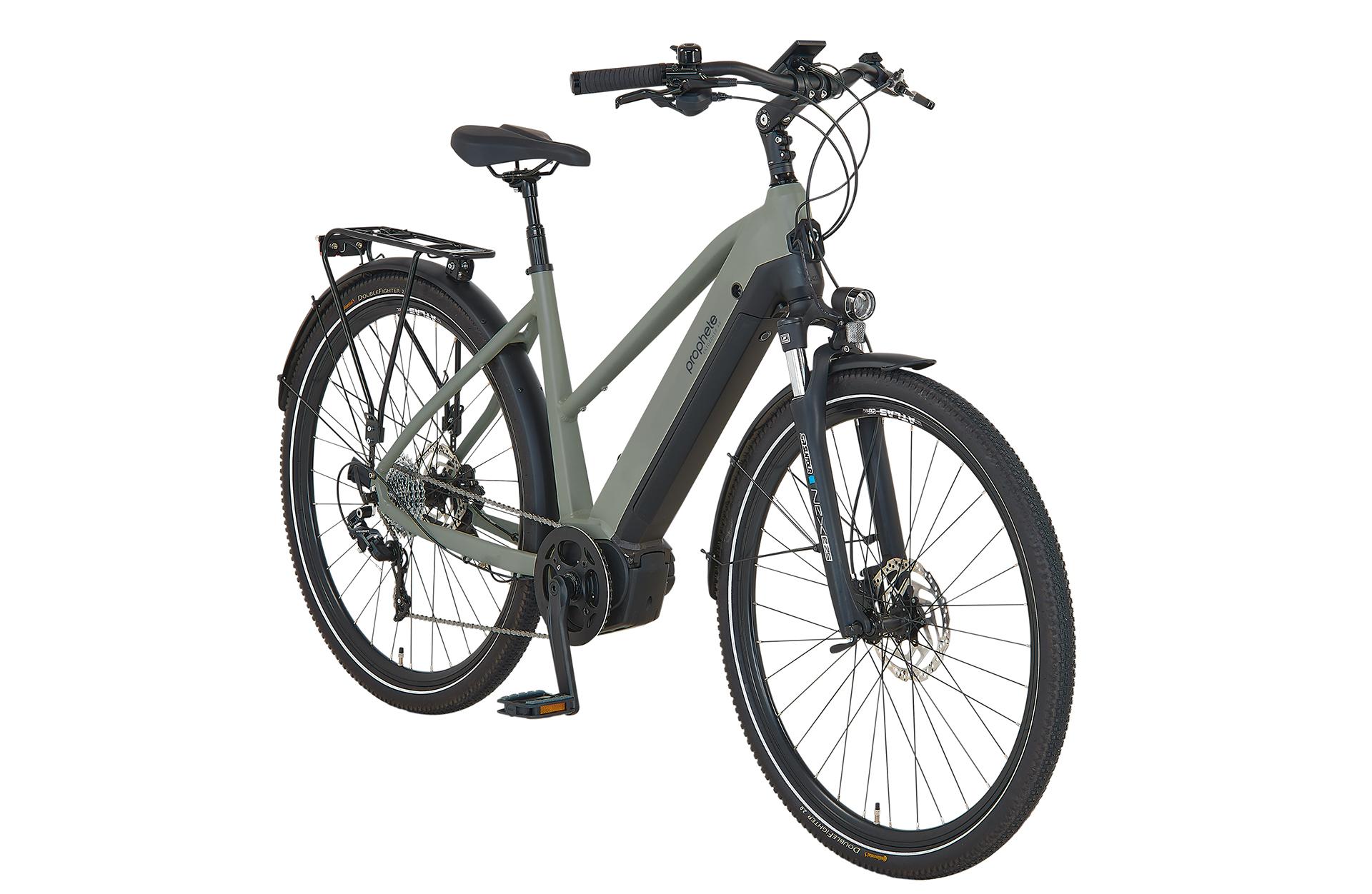 PROPHETE ENTDECKER 4.0 Damen Trekking E-Bike 28" | AEG Mittelmotor 36 V 70 Nm, 540 Wh Akku, Microshift 10-Gang, Hydraulische Scheibenbremsen