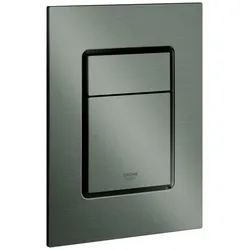 Grohe Skate Cosmopolitan S Abdeckplatte für 2-Mengen- und Start + Stopbetätigung, 37535AL0, Farbe: Hard graphite gebürstet