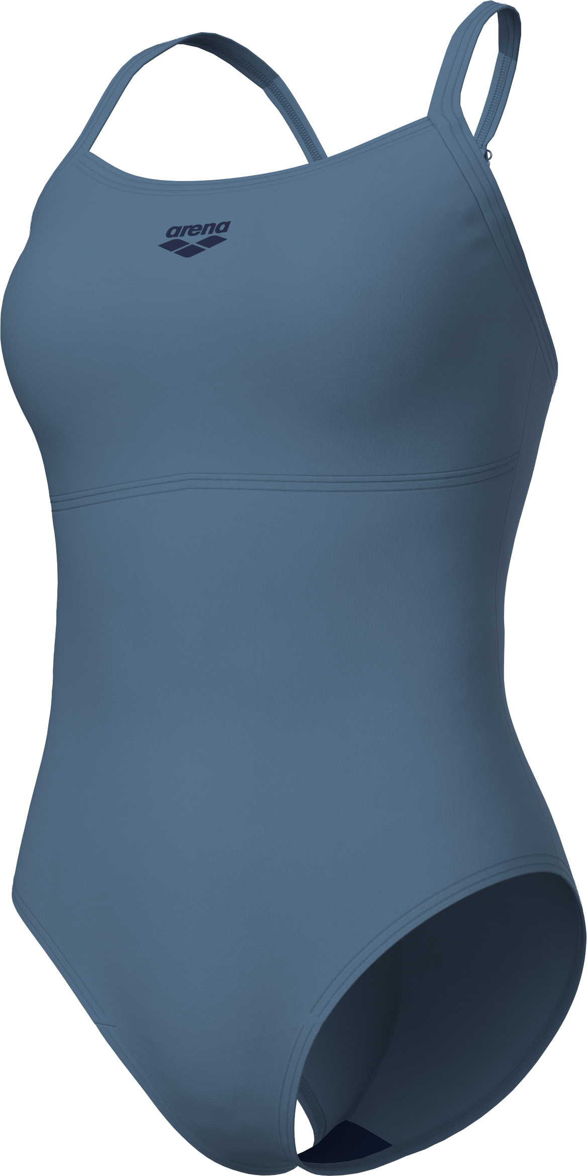 Badeanzug ARENA "W ARENA SOLID SWIMSUIT LIGHTDROP BACK B", Damen, Gr. 44, N-Gr, grau (stone grau), Obermaterial: 82% Polyester, 18% Elasthan, Badeanzüge Badeanzug stone grau 44, N-Gr