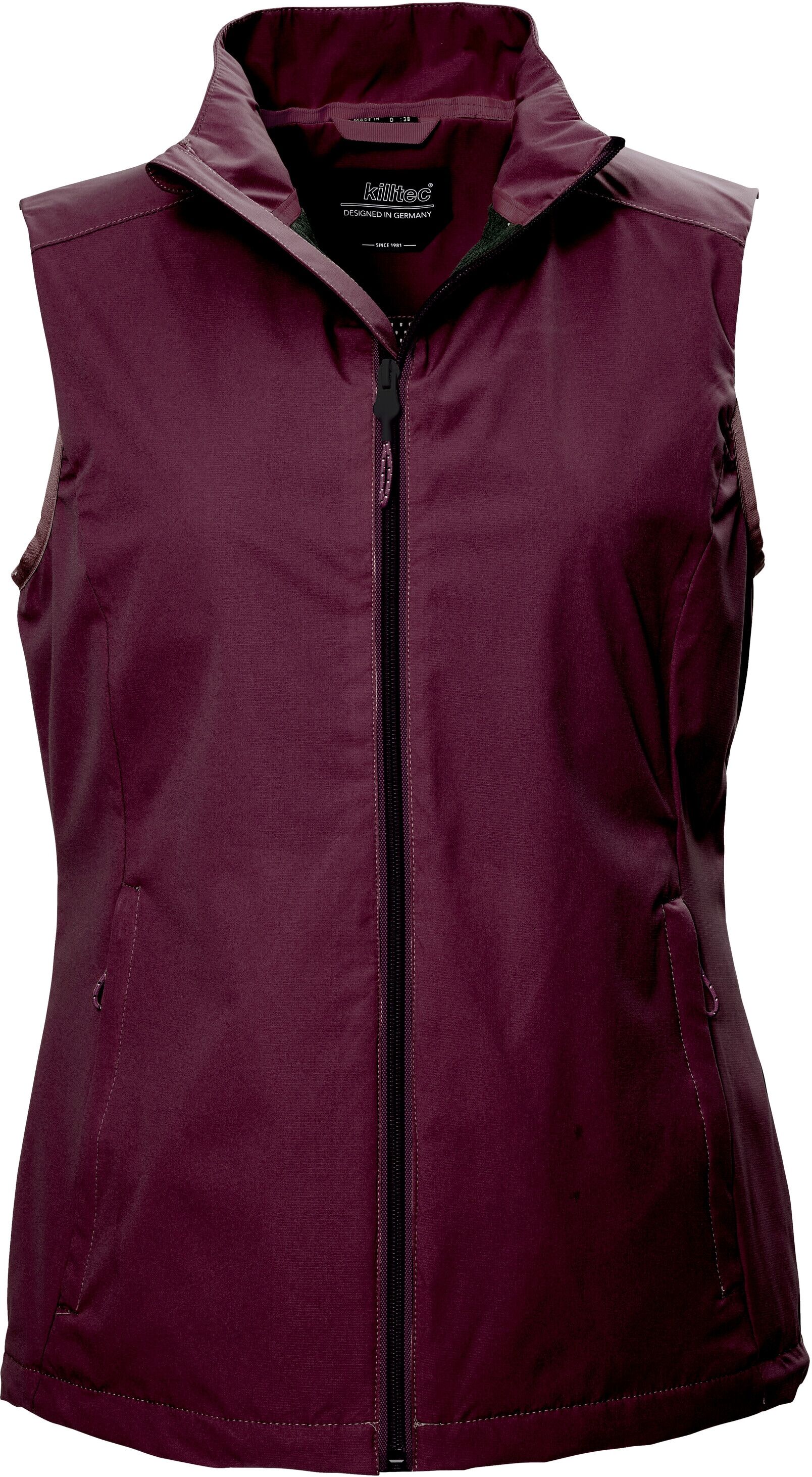 Funktionsweste KILLTEC "KOS 172 WMN VST", Damen, Gr. 48, lila, Obermaterial: 100% Polyester.Futter: 100% Polyester, Westen Funktionsweste, Leichte, winddichte Damenweste, wasserabweisend, atmungsaktiv