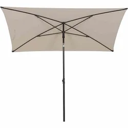 Siena Garden City Mittelstockschirm anthrazit/natur 140x210cm