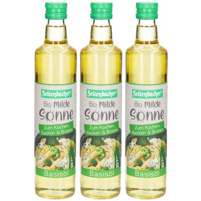 Seitenbacher Bio Basis Öl, Milde Sonne x3 3x500 ml