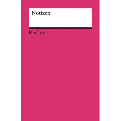 Notizen, Notizbuch von , Philipp Reclam Jun., 978-3-15-095010-4