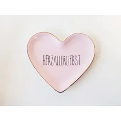 Love Plates Deko Teller Herzallerliebst rosa