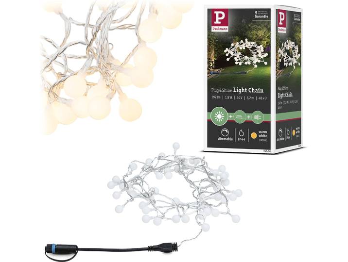 Paulmann Plug & Shine LED Lichterkette Warmweiß