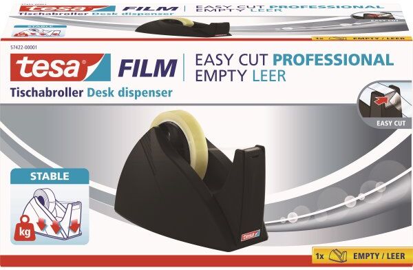 Tesa Easy Cut Tapedispenser, Stor Kerne