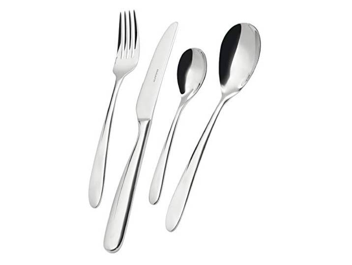 BUGATTI, Capriccio, 24-teiliges Besteckset aus 18/10 Edelstahl mit hoher Dicke, 6-Personen-Besteckset bestehend aus 6 Esslöffeln, 6 Tischgabeln, 6 Tischmessern und 6 Kaffeelöffeln