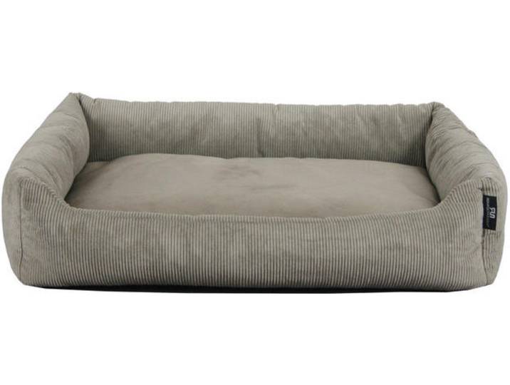 Hundebett Milow Taupe, Taupe, Uni, Füllung: Polyester, 49x15x70 cm, Bezug abnehmbar, weich gepolstert, rutschfeste Unterseite, besonders weich, Freizeit & Co, Tierbedarf, Hundebetten