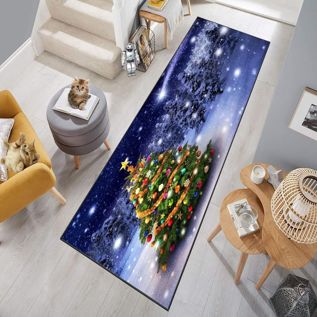Wasbaar Keukentapijt met Antislip Microvezel, Gangloper, Breedte: 60 cm, Lengte: 300 cm