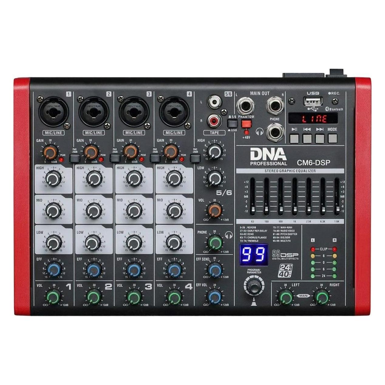 No Name Audio-Mixer DNA CM6-DSP USB MP3 Bluetooth (5907780142904)