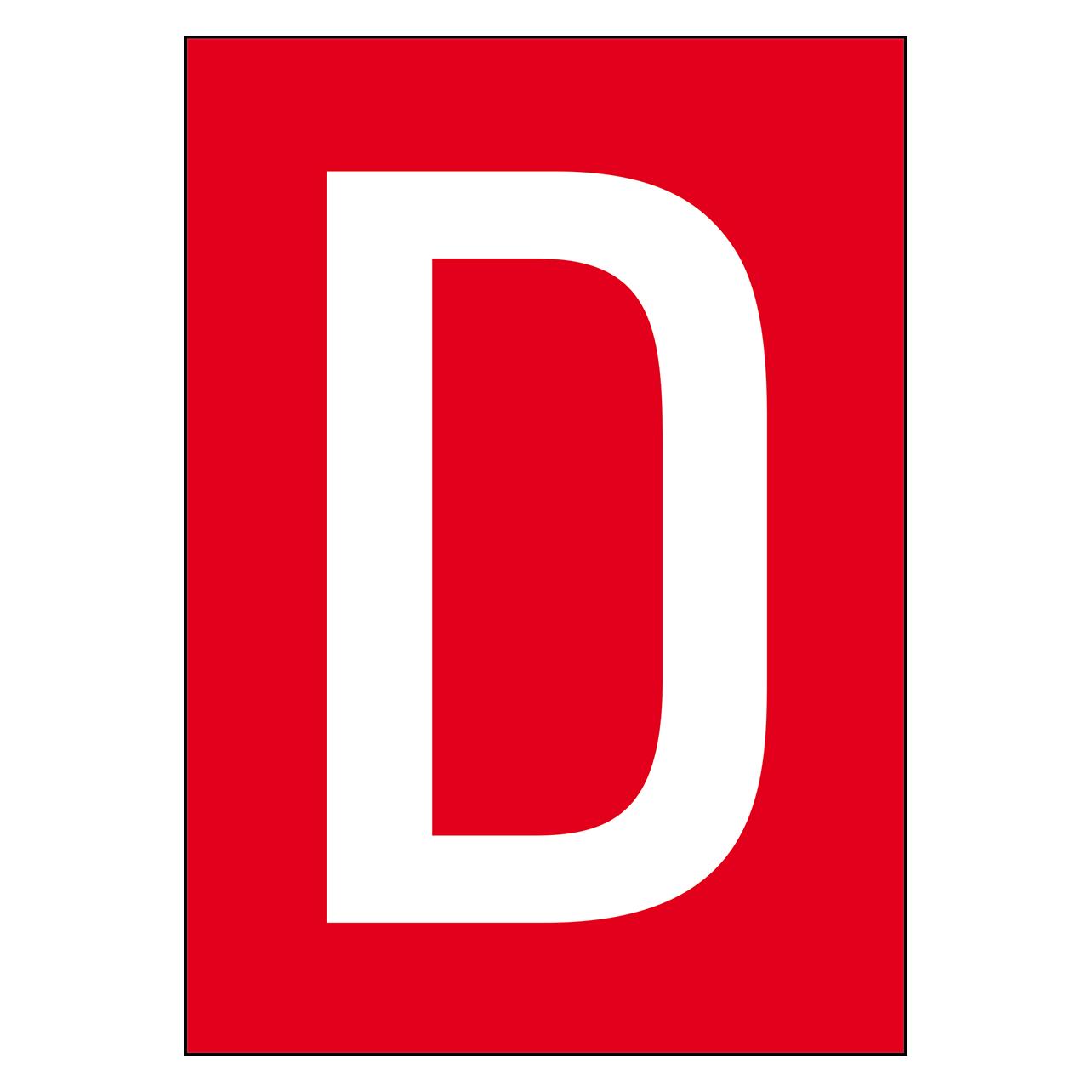 Brady A4-Etiketten mit Zahlen und Buchstaben (NL859A4RD-D)