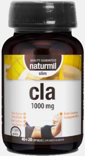 NATURMIL CLA SLIM (CLA STRONG) 1000mg 40+20 CAPSULAS