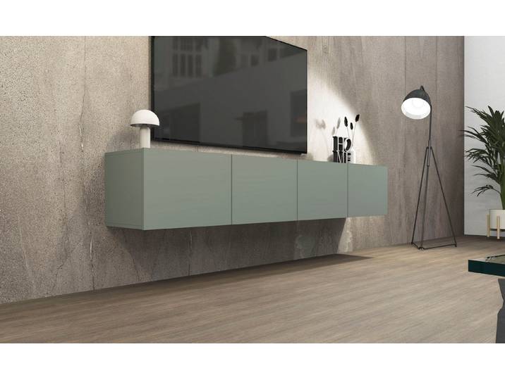 borchardt Möbel Lowboard Sophia, TV-Schrank mit 4 Türen, hängend oder stehend, Breite 200 cm mit 4 Türen, stehend und hängend