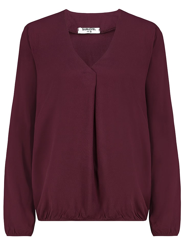 Sublevel Bluse "Emma" in Bordeaux - S
