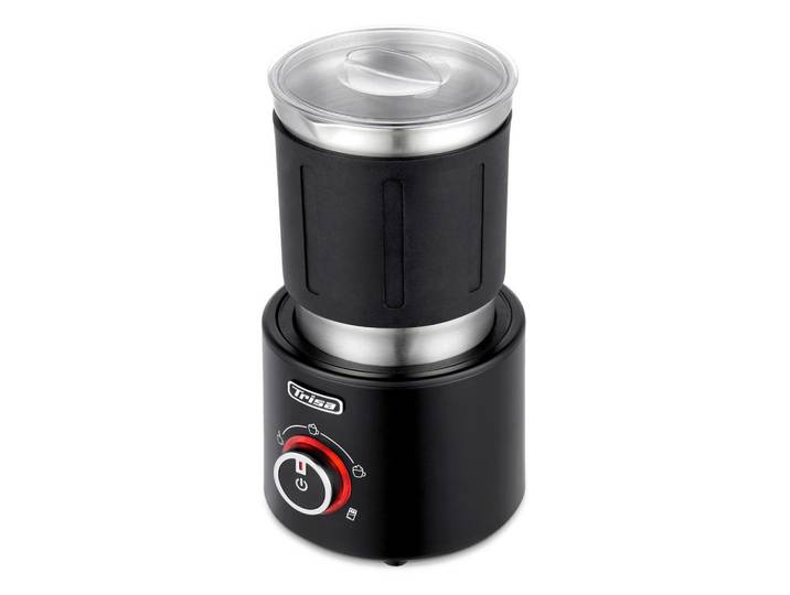 Trisa Electronics Milchschäumer, Schwarz, Silberfarben, Kunststoff, 400 ml, 22.7 cm, Kochgeschirr, Küchengeräte, Kaffeemaschinen & Milchschäumer