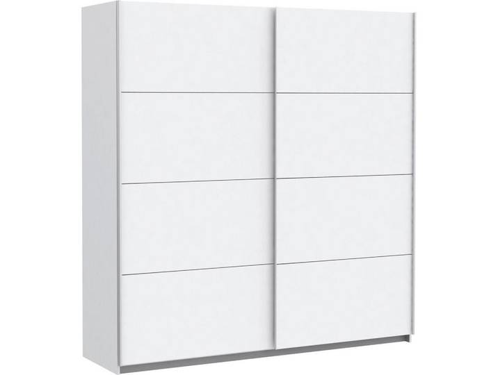 Mid.you Schwebetürenschrank Forte Lyon, Weiß, 5 Fächer, 3 Schublade(n) Schubladen, 200x210x61 cm, BQ - Bündnis für Qualität, Made in Germany, Schlafzimmer, Kleiderschränke, Schwebetürenschränke