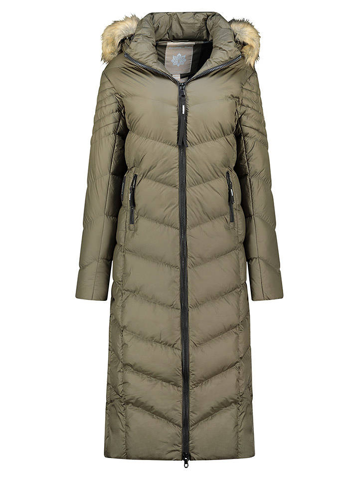Geographical Norway Wintermantel "Capucine" in Khaki - L