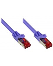 Good Connections RNS Patchkabel mit Rastnasenschutz Cat. 6 S/FTP PiMF PVC 250 MHz violett 1m SFTP 1 m RJ-45 Ethernet IEC (8060-010V)