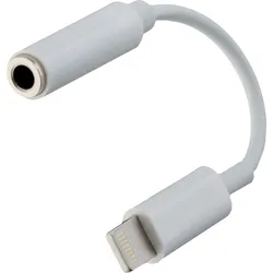 Buchse 3.5mm auf Lightning Stecker  17926 (Weiß)
