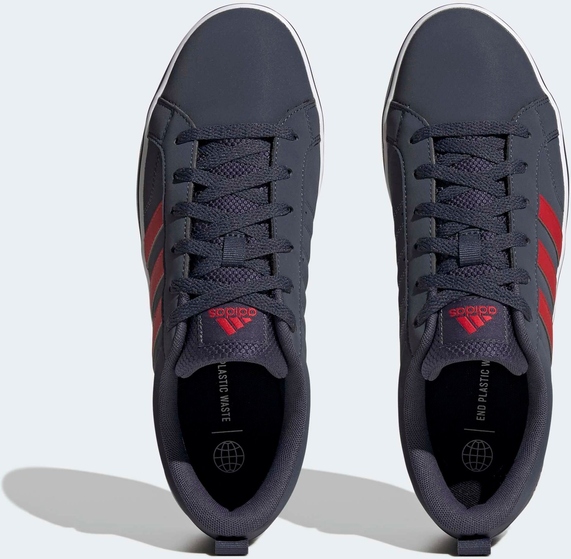 Sneaker ADIDAS SPORTSWEAR "VS PACE 2.0", Herren, Gr. 44, blau (shadow navy, better scarlet, ftwr weiß), Synthetik, Textil, Schuhe Sneaker shadow navy, better scarlet, ftwr weiß 44