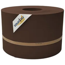 zaun zu® Sichtschutzstreifen Premium für Doppelstabmatten Zaunblende Braun, 50m
