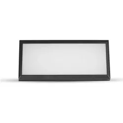 V-Tac, Deckenleuchte, LED wall luminaire VT-8054 oblique 12W IP65 4000K 1250lm (SKU 6808) Black (1250 lm)