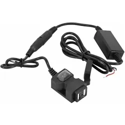 Avoc Ladegerät usb-Stecker mit Schalter < Lenker- und Spiegelbefestigung, Auto Adapter, Schwarz