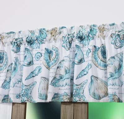 Barefoot Bungalow Cruz Extra Wide Coastal Window Valance