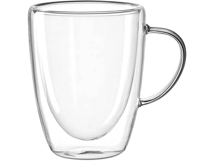 LEONARDO HOME Doppelwandtasse DUO 4er-Set 300 ml, 053062, Glas, 300 milliliters, Transparent