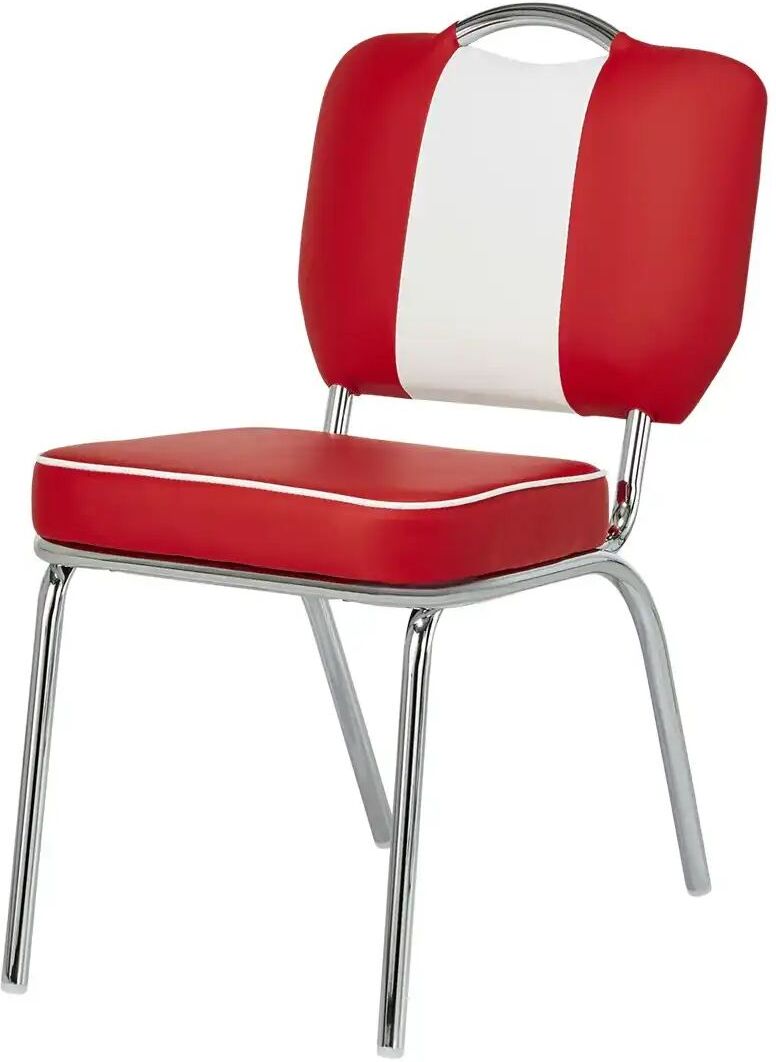 Höffner Stuhl  American Diner ¦ rot ¦ Maße (cm): B: 48 H: 84,5 T: 64.0