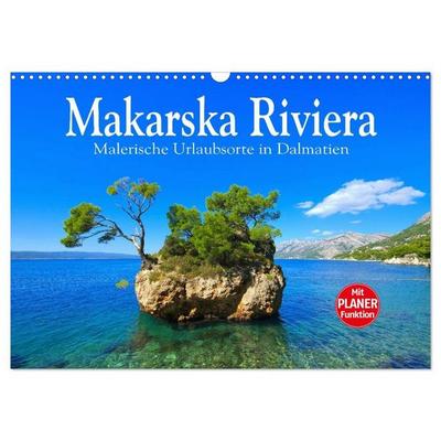 Makarska Riviera - Malerische Urlaubsorte in Dalmatien (Wandkalender 2027 DIN A3 quer), CALVENDO Monatskalender