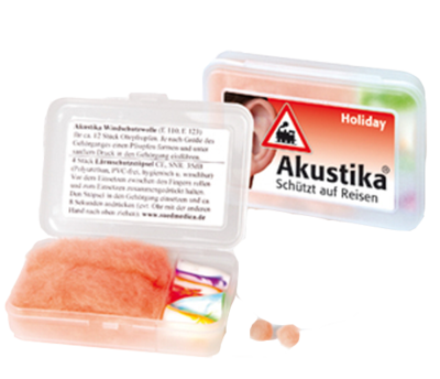 Südmedica GmbH AKUSTIKA Holiday Windschutzwolle+Lärmschutzstöp. 1 P 09384700