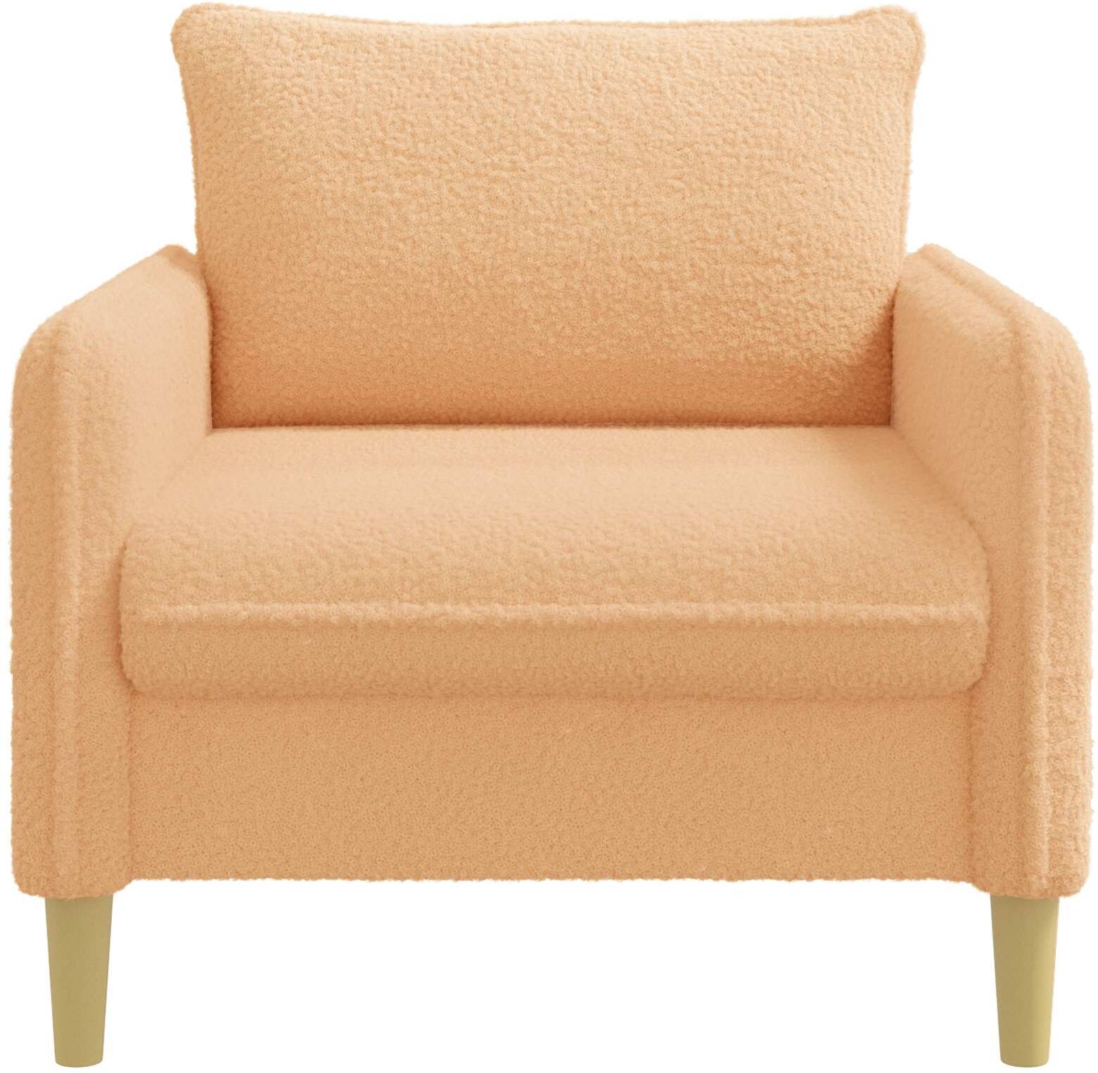 vidaXL Fauteuil XL Beige Bouclé