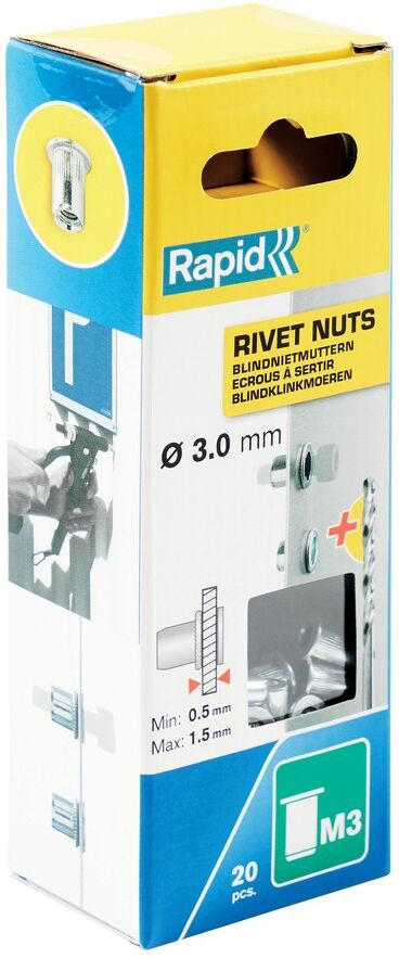 Isaberg Rapid AB Rapid Blindnietmutter, M3