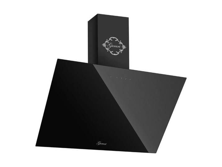 GURARI Kopffreihaube GCH 286 Bl 8 Prime, Dunstabzugshaube 80 cm Schwarz Glas, 1000m³/h Dunstabzugshaube 80cm, Schwarz Glas, Effizient, 1000m³/h, Wandhaube