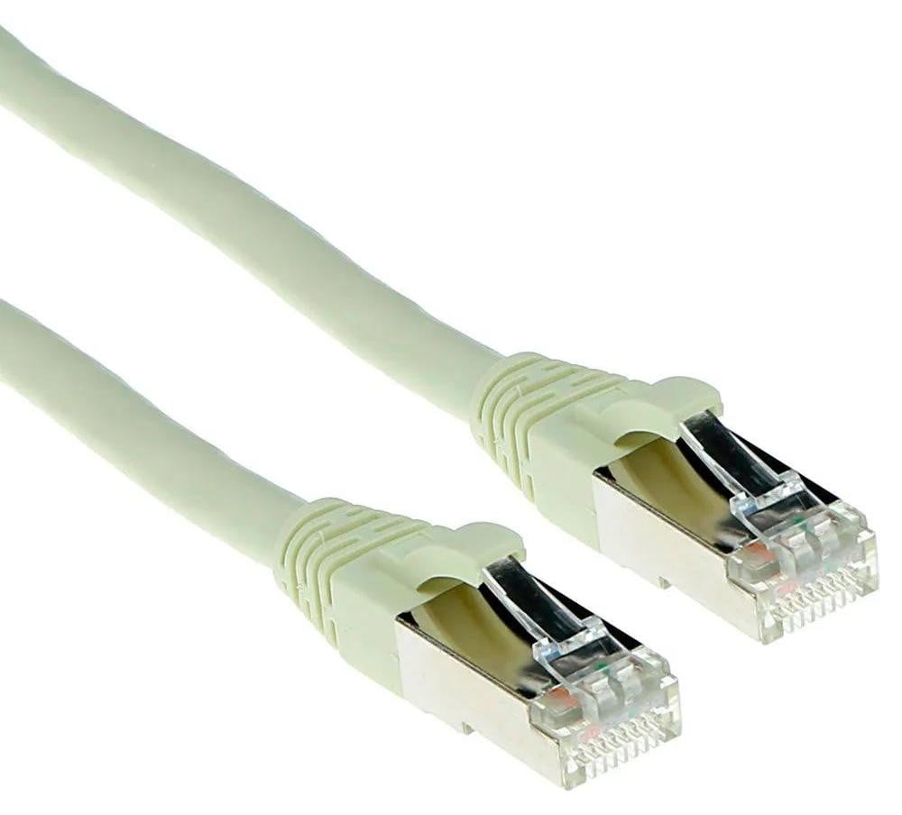 ACT FB7400 Cat6 S/FTP Netwerkkabel RJ-45 naar RJ-45, 0,5 meter, ivoorwit