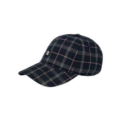 Fitted Cap ELEMENT "Icon Dad Check", Herren, blau (tartan blau), Obermaterial: 60% Baumwolle, 40% Baumwolle., Caps