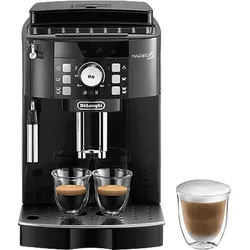 DELONGHI Magnifica S ECAM21.116.B - 5 Kaffeespezialitäten, kompakt, elegantes Design, Direktwahltasten, leichte Bedienung, Kaffeevollautomat Schwarz