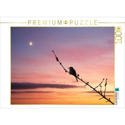 CALVENDO Puzzle Bienenfresser im Sonnenuntergang | 1000 Teile Lege-Größe 64x48cm Foto-Puzzle für glückliche Stunden, von , Calvendo Puzzle