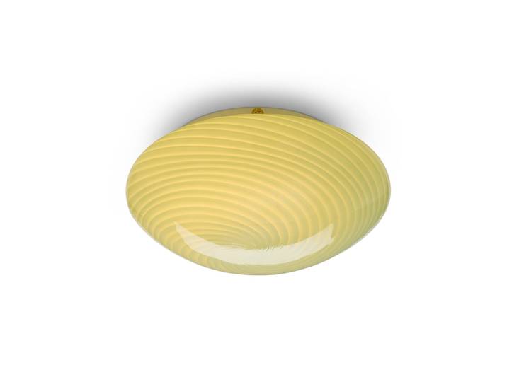 Plafonnier CANDY, olive, Ø 30 cm, verre, E27 - Halo Design - Salon / séjour - À ampoule unique