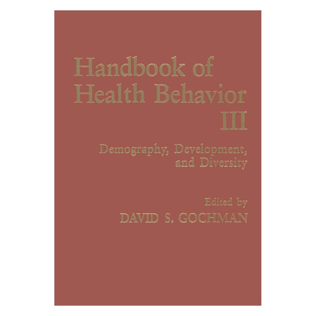 Springer Handbook of Health Behavior Research III (Englisch, Softcover, David S. Gochman) (55538955)