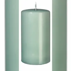 Kopschitz Kerzen 4er Adventskerzen, Adventskranz Kerzen Set Seemoos Seafoam 10 x 6 cm